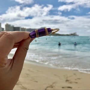 Bohemian Amethyst cuff bracelet